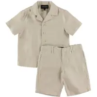 Emporio Armani Set - Skjorta/Shorts - Beige - - 10 år (140) - Shorts