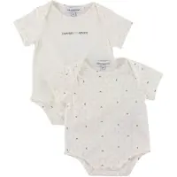 Emporio Armani Bodies k/ä - 2-pack - Aquilebianche - - 6 mån - Body K/Ä