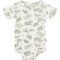 Joha Body k/ä - Ull/Silke - Off White m. Träd - - 90 - Body K/Ä