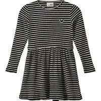 Sofie Schnoor Klänning - Rib - Berrask - Black Striped - - 3 år (98) - Klänning