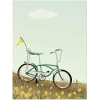 ViSSEVASSE Affisch - 30x40 - Bike With A Flagga - - One Size - Affisch