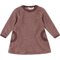 Joha Klänning - Ull - Rose m. Ränder - - 120 - Klänning