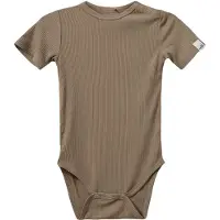 Sofie Schnoor Body k/ä - Rib - Dark Sand - - 62 - Body K/Ä