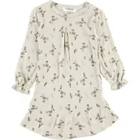 Joha Klänning - Bambu - Beige m. Fåglar - - 110 - Klänning