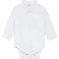 Hust and Claire Skjortbody l/ä - HCBasil - Vit - - 56 - Body L/Ä