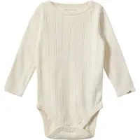 Sofie Schnoor Body l/ä - DicteSB - Off White m. Hålmönster - - 1½ år (86) - Body L/Ä
