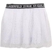 Karl Lagerfeld Kjol - Organic Vision - Vit m. Logotyper - - 16 år (176) - Kjol