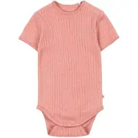 Konges Sløjd Body k/ä - Hålmönster - Minnie - Rosett - - 68 - Body K/Ä
