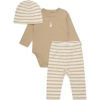 Fixoni Set - Leggings/Mössa/Body l/ä - Sesam - - 62 - Body L/Ä