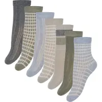Minymo Strumpor - 7-pack - Vinter Sky m. Mönster - - 35/38 - Strumpor