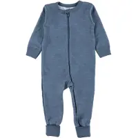 Joha Onesie - Ull/Bambu - Blå - - 70 - Onesie