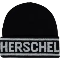 Herschel Mössa - Stickad - Elmer - Black/Heather Light Grey - - One Size - Mössa