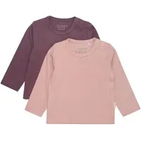 Minymo Tröja - 2-pack - Misty Rose - - 68 - Tröja