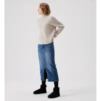 LMTD Kjol - NlfTarianne - Dark Blue Denim - - 15 år (170) - Kjol