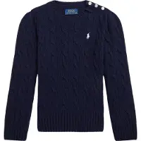 Ralph Lauren Tröja - Ull - Marinblå - - 5 år (110) - Tröja