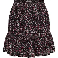 Sofie Schnoor Kjol - Black Flower - - 10 år (140) - Kjol