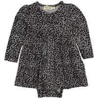 MarMar Klänningsbody - Ramona - Grå Leopard - - 56 - Body L/Ä