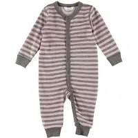 Joha Onesie - Ull - Rosa/Grå - - 100 - Onesie