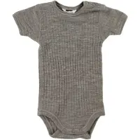 Joha Body k/ä - Ull - Brunmelerad - - 70 - Body K/Ä