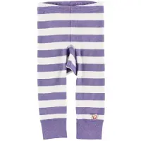 Katvig Leggings - Vit/Lilarandig - - 68 - Leggings