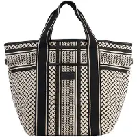 Lala Berlin Shoppingväska - Öst Väst - Heritage Stripe Black - - One Size - Väska
