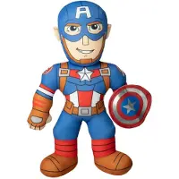 Marvel Gosedjur m. Ljud - Captain America - 20 cm - - One Size - Gosedjur