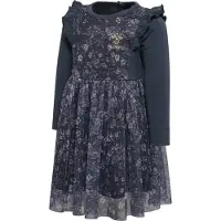 Hummel Tyllklänning - hmlOann - Ombre Blue/Lila m. Blommor - - 56 - Klänning