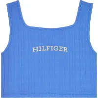 Tommy Hilfiger Topp - Beskuren - Rib - Blue Stavning m. Vit - - 16 år (176) - Linne