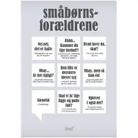 Dialægt Poster - 50x70 - Småbørnsforældre - - One Size - Affisch