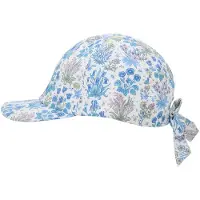 Huttelihut Keps - Soft Chambray m. Blommor - - 0-1 år (50-80) - Keps