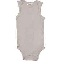 MarMar Body u/ä - Ull - Pointelle - Bini - Soft Dove - - 1½ år (86) - Body U/Ä
