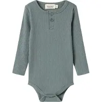 MarMar Body l/ä - Modal - Rib - Dusty Green - - 56 - Body L/Ä