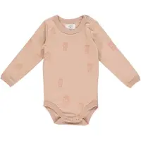 Gro Body l/ä - Sön - Puderrosa - - 68 - Body L/Ä