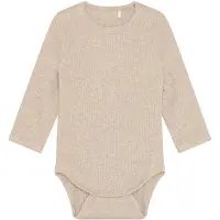 Fixoni Body l/ä - Rib - Melerad kashmir - - 2 år (92) - Body L/Ä