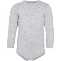 JBS Body l/ä - Bambu - Grå - - 2 år (92) - Body L/Ä