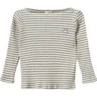 Sofie Schnoor Tröja - Rib - StephieKB - Grey Striped - - 5 år (110) - Tröja
