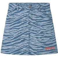 Kenzo Kjol - Denim - Ljusblå m. Tigerränder - - 6 år (116) - Kjol