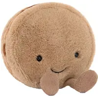 Jellycat Gosedjur - 12x10 cm - Amuseables Mona Macaron - Chocola - - One Size - Gosedjur