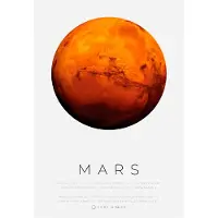 Citatplakat Affisch - B2 - Mars - - One Size - Affisch