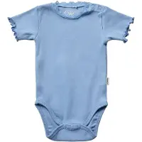 Sofie Schnoor Body k/ä - Rib - Ljus Blue - - 56 - Body K/Ä