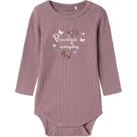 Name it Body l/ä - Rib - NbfDikka - Elderberry - - 50 - Body L/Ä