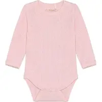 Fixoni Body l/ä - Rib - Blekt Mauve Melerad - - 2 år (92) - Body L/Ä