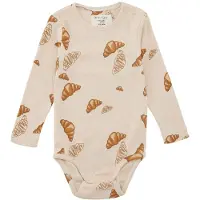 VACVAC Body l/ä - Rib - Kurt - BIG Croissant Love - - 1-1½ år (80-86) - Body L/Ä