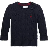 Ralph Lauren Tröja - Stickad - Marinblå - - 68 - Tröja