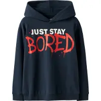 Name it Hoodie - NkmSafe - Marinblå Kavaj - - 6 år (116) - Hoodie