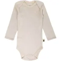 Pine Cone Body l/ä - Pointelle Dot - Natur - - 68 - Body L/Ä