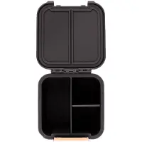 Montiico Snackslåda m. 3 Rum - Bento Två - 500 ml - Dinosaur Lan - - One Size - Matlåda