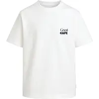 Grunt T-shirt - GrAugust - Vit m. Tryck - - 16 år (176) - T-shirt