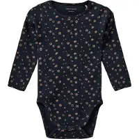 Sofie Schnoor Body l/ä - August - Dark Blue - - 68 - Body L/Ä