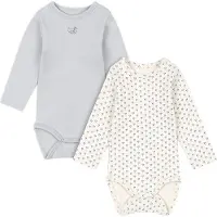 Fanga Fontana Bodies l/ä - Modal - Bello - 2-pack - Blue Mix - - 9 mån - Body L/Ä